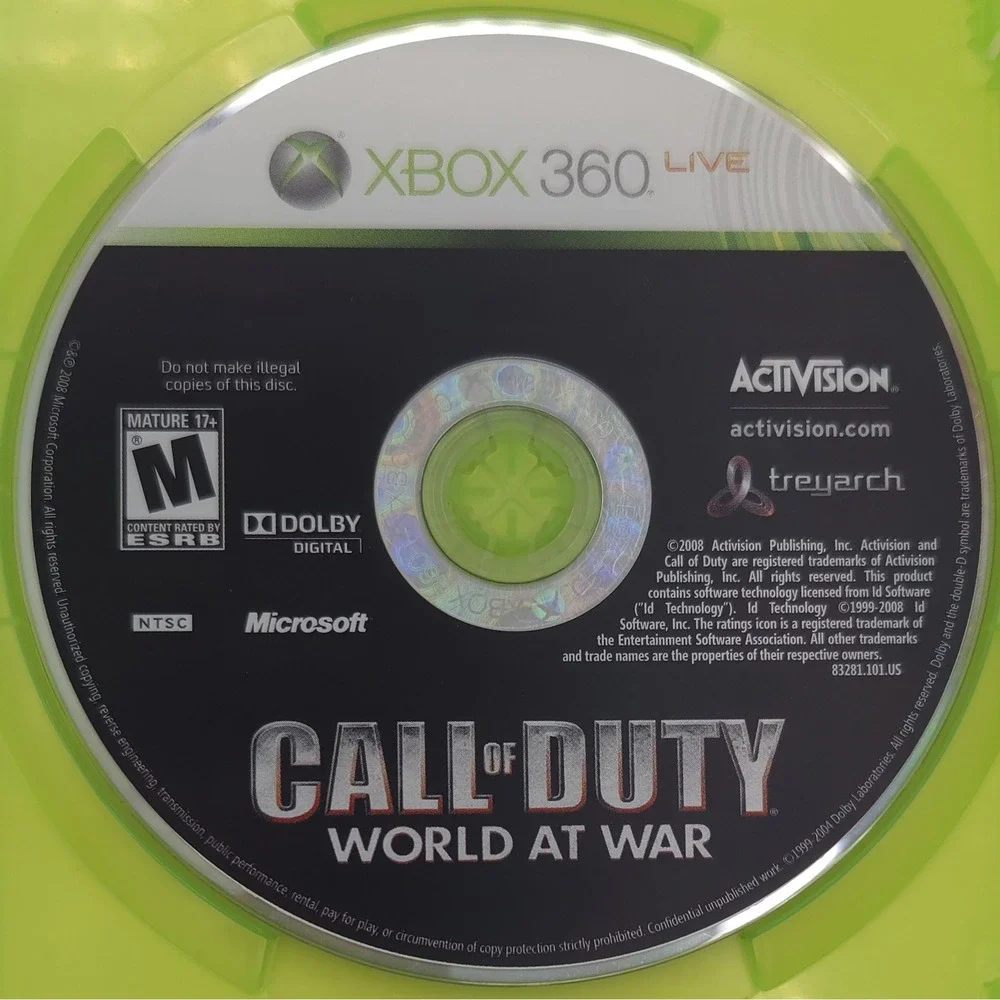 Call of Duty World at War - Xbox 360 - Authentic CIB w/ Manual - Tested